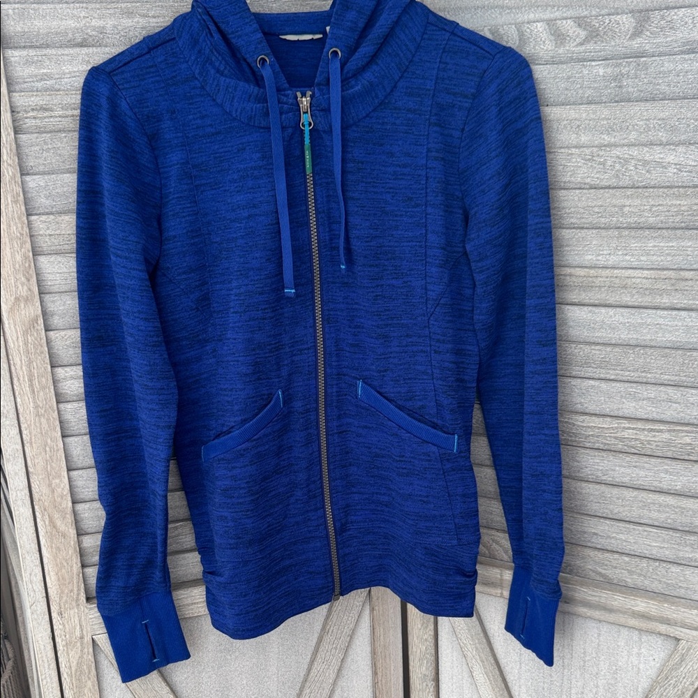 Athleta kids Blue Zip-Up Hoodie size 10/12 pre owned